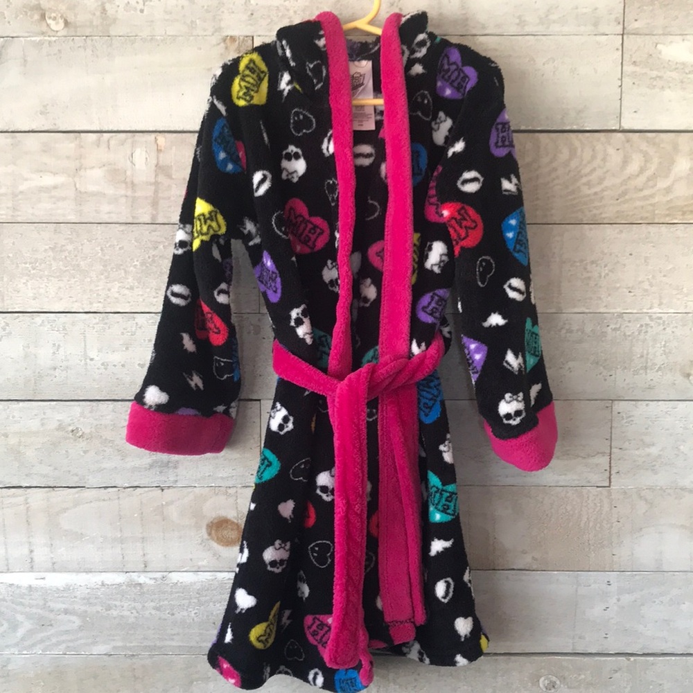 Monster High Colourful hearts Fleece Robe with hood